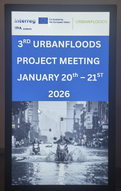 3rd URBANFLOODS Project Meeting – January 20–21, 2026 | Murska Sobota, Slovenia